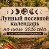 Лунный календарь садовода и огородника на июль 2026: благоприятные дни для посадок и ухода за растениями