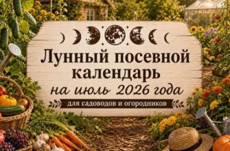 Лунный календарь садовода и огородника на июль 2026: благоприятные дни для посадок и ухода за растениями