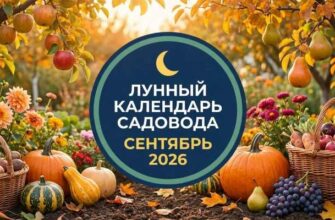 Лунный календарь садовода и огородника на сентябрь 2026: благоприятные дни для посадок, сбора урожая и пересадки комнатных растений